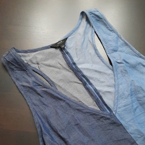 Joe's Jeans Rita Chambray Sleeveless Blouse - Picture 3 of 6